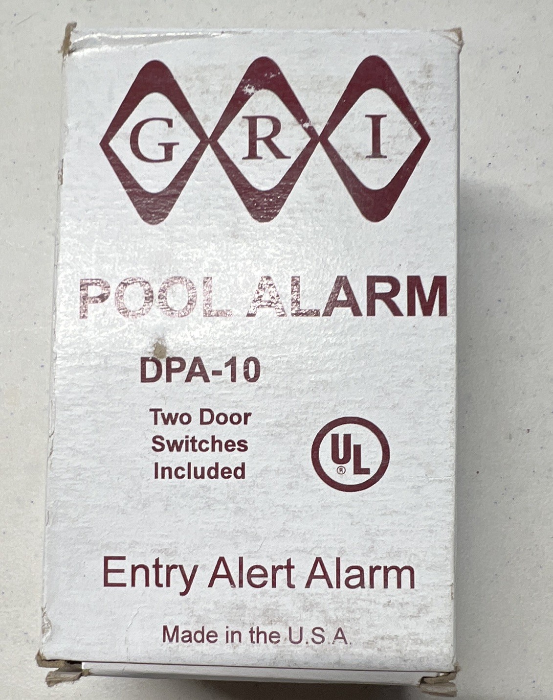 GRI DPA-10 Above-Ground Pool Alarm Entry Alert w/ Two Door Switches