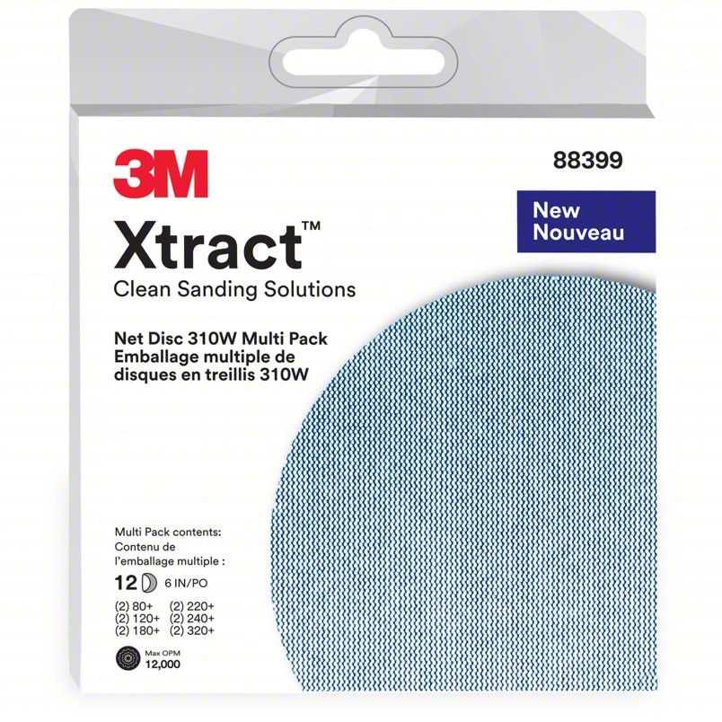 3M Xtract Net Discs (310W): 5 in. width (Blue) *12-discs