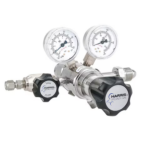 Harris Kh1098 High Purity Gas Regulator, Argon, Helium, Nitrogen, Two Stage,