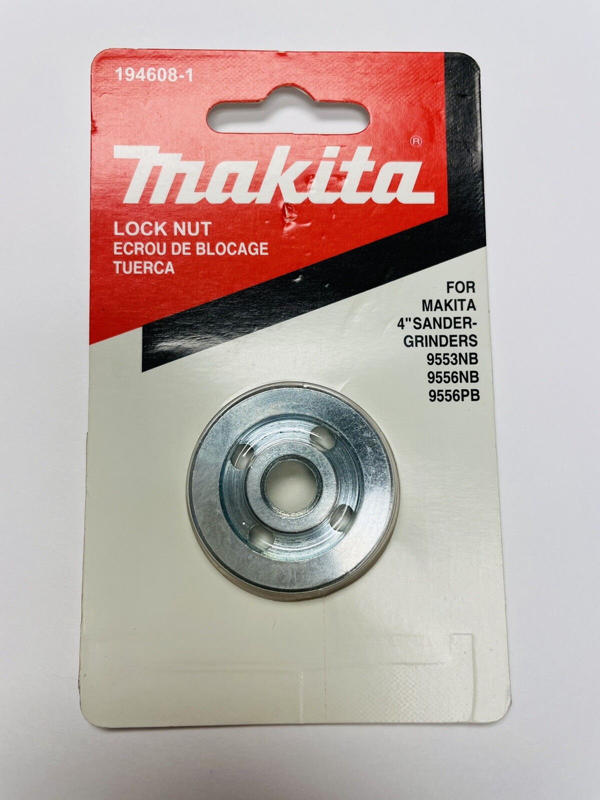 Makita Genuine Lock Nut 194608-1 1946081 for 4" Grinder 9553NB, 9556NB, 9556PB