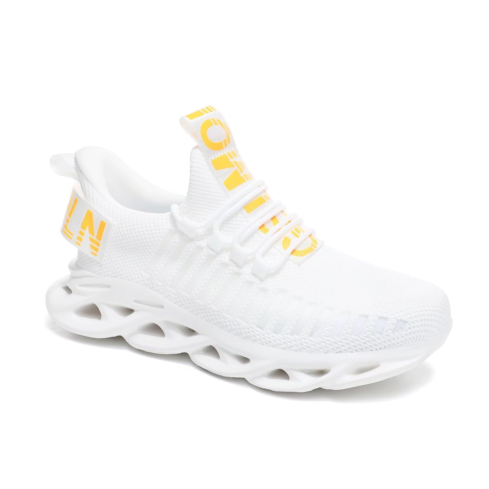 GSLMOLN Spring Summer Running Shoes Fashion Mesh Ultra Lightweight 12, White2