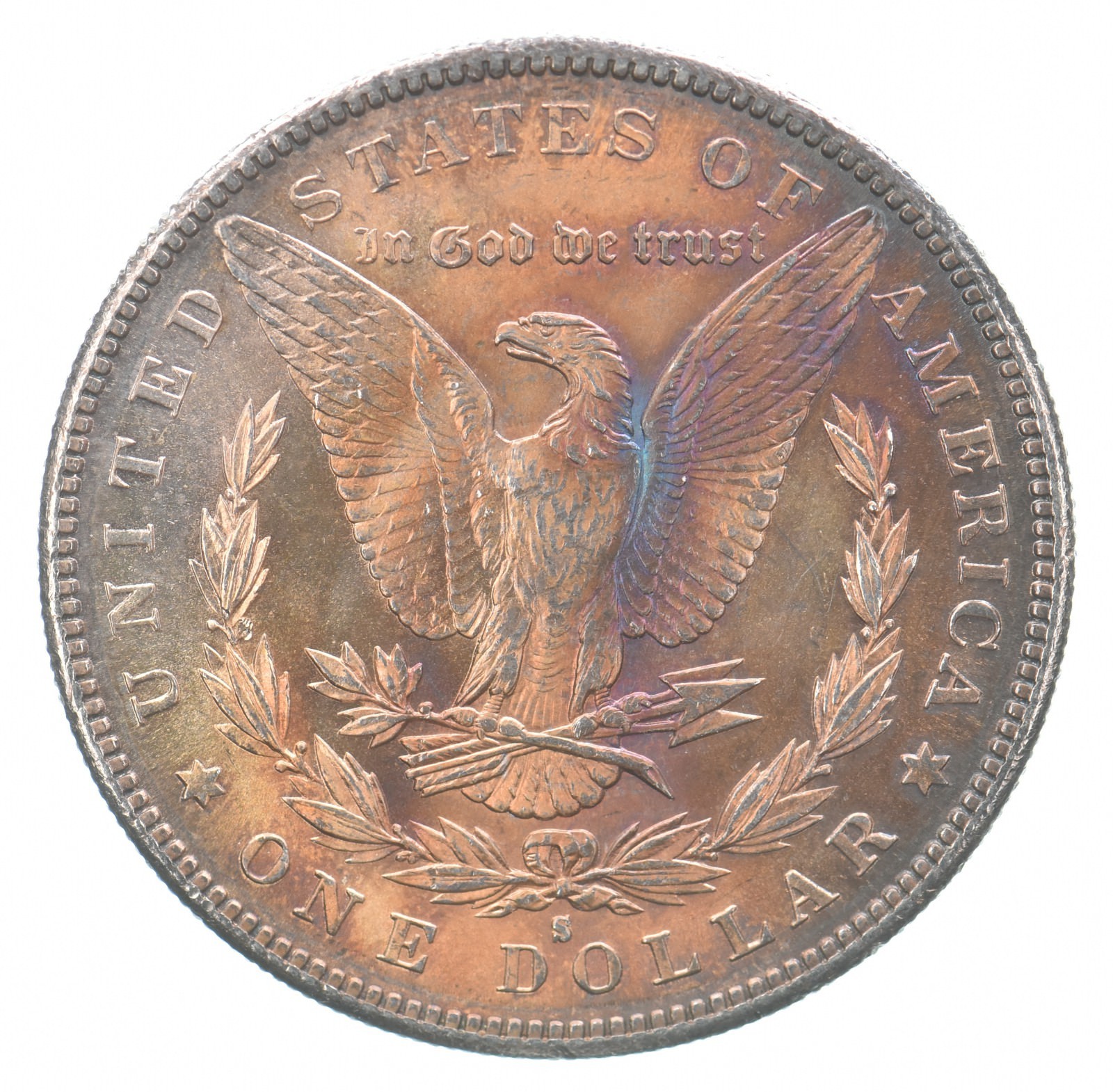 1890-S Morgan Silver Dollar Beautiful Tone *6575