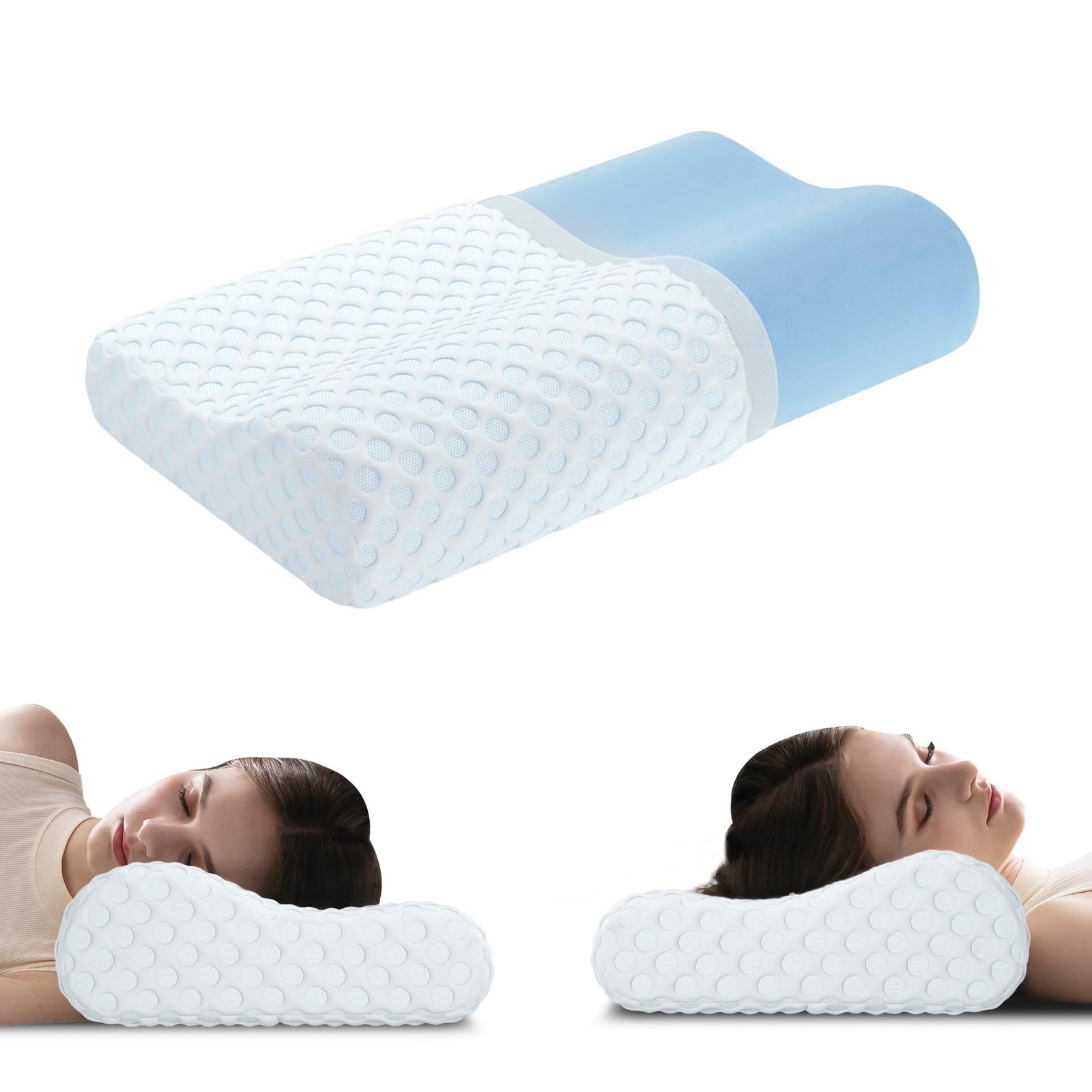 Hcore Contour Memory Foam Pillow Neck Cervical Orthopedic Pillow for Sleeping...