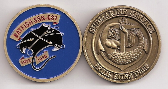USS Batfish SSN 681 Submarine Commemorative Coin Navy