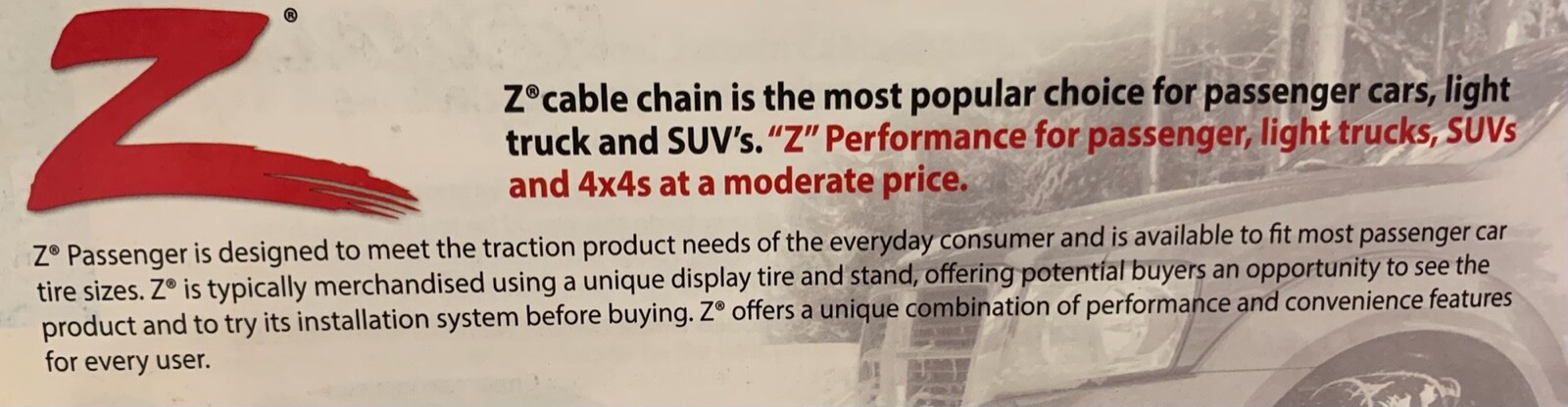 **SUPER SPECIAL** SCC/PEERLESS** SZ335 **SUPER Z CABLE** CHAINS +TIGHTENERS