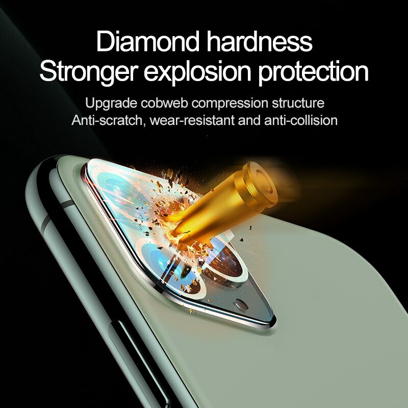 2 PACK For iPhone 13 12 11 Pro Max Tempered Glass Camera Lens Screen Protector
