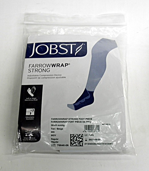 Jobst FarrowWrap Strong Foot Piece REGULAR Adjustable Compression Wrap Tan