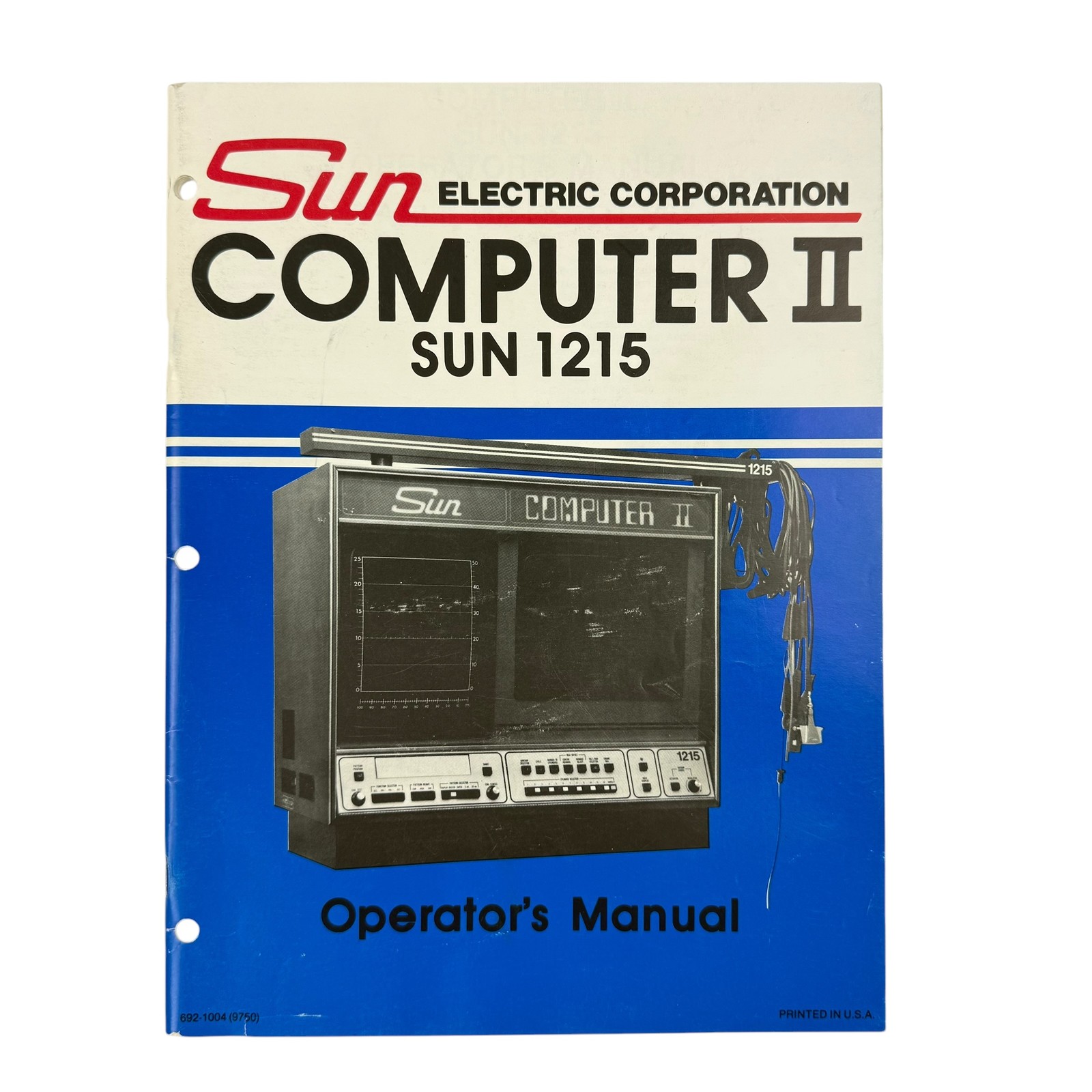 Sun Electric Corporation Computer II SUN 1215 Operator's Manual Vintage