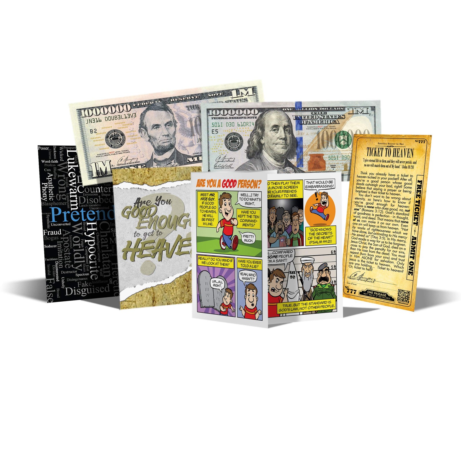 Gospel Tract Sample Pack One of Each Tract  More than 50 Different Tracts