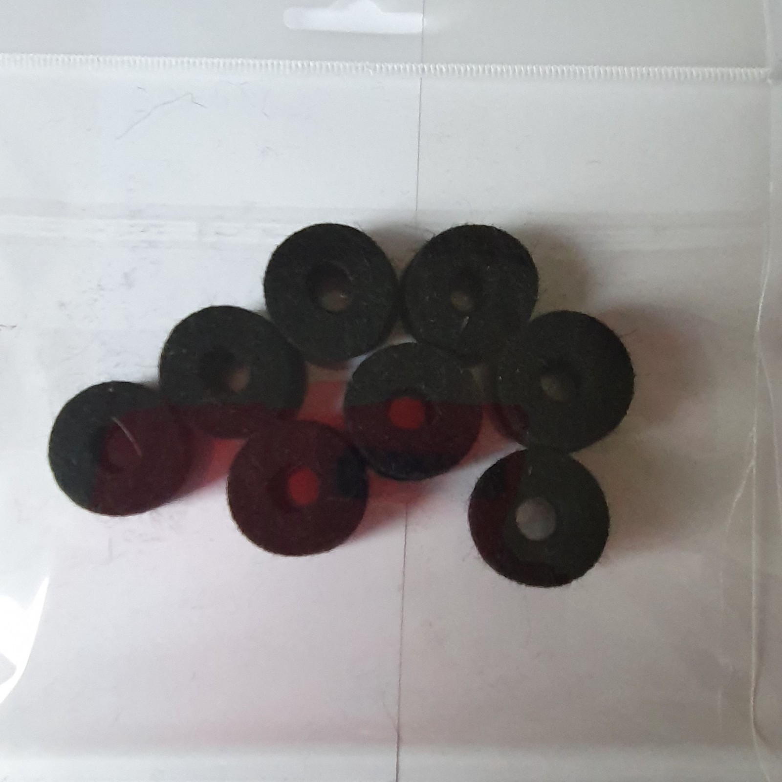 Cymbal felts for hi hat clutch pack of 8 charcoal-free shipping 25mm x10mm