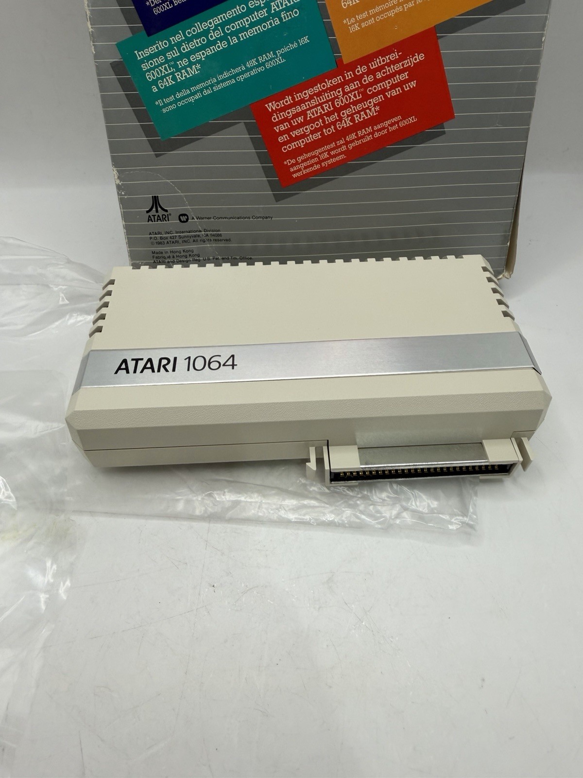 Atari 1064 Memory Expansion 64 KB For Atari 600XL Mint Condition W Original Box