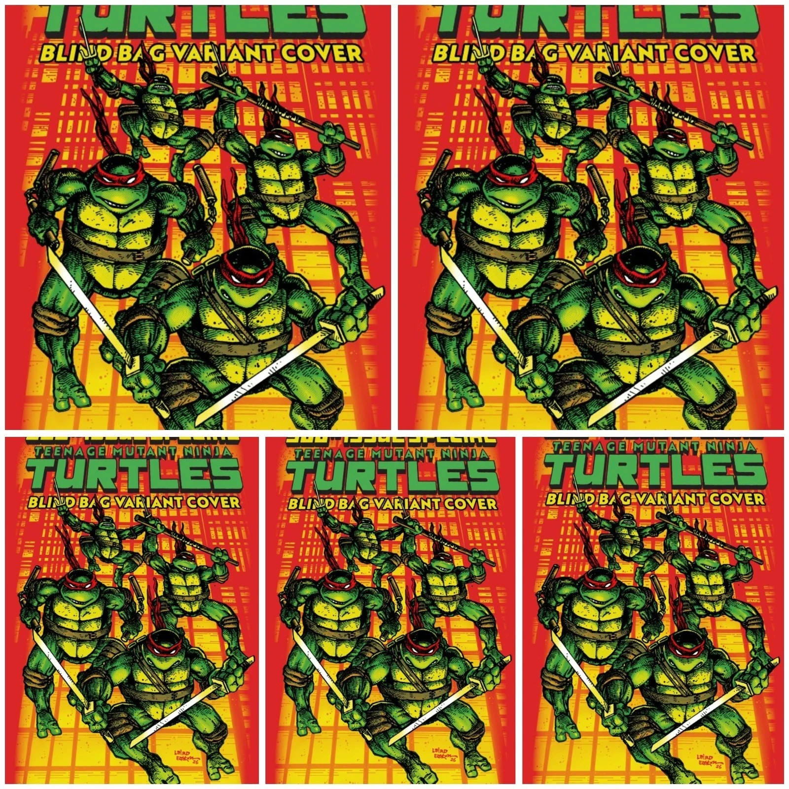 10 Pack TMNT #20 BLIND BAG PRESALE 7/22 Issue #300 Absolute Batman