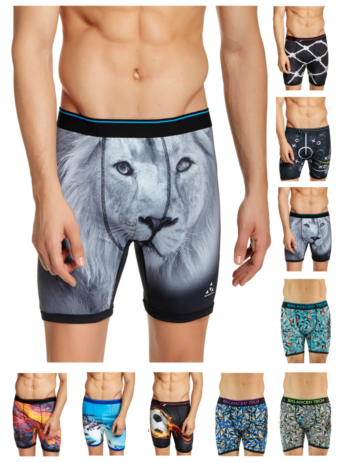 Balanced Tech Men's Active Performance Boxer Briefs