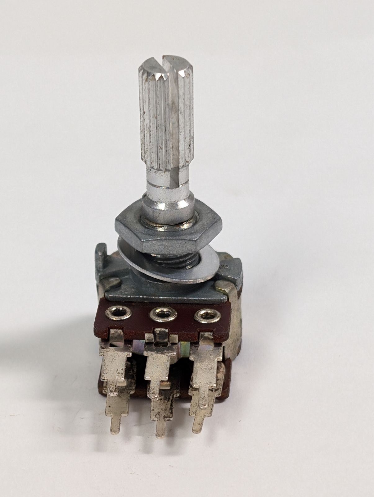 DUAL 10K AUDIO TAPER POTENTIOMETER