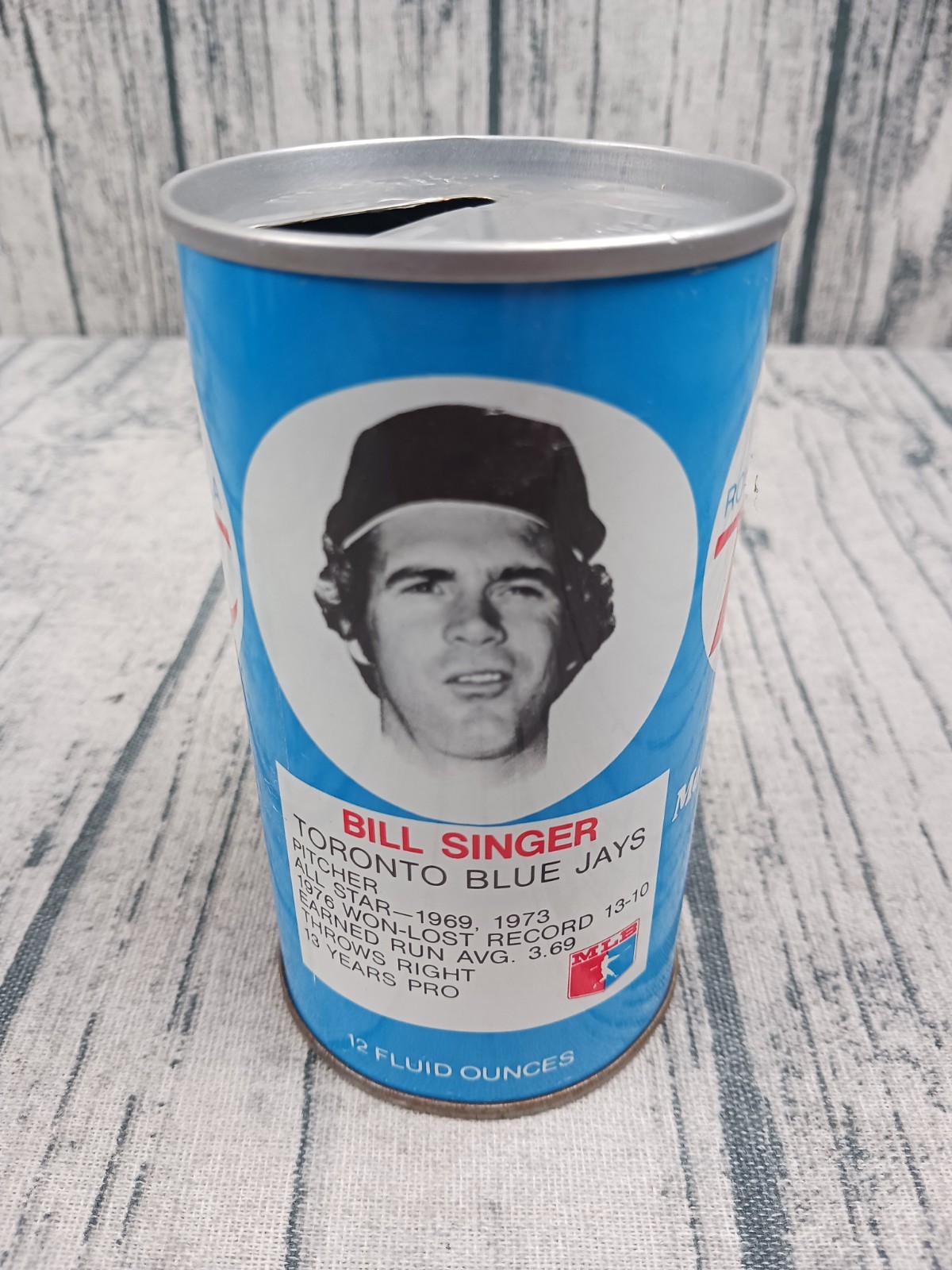 Bill Singer: Empty Royal Crown RC Cola 1978 Baseball Soda Can