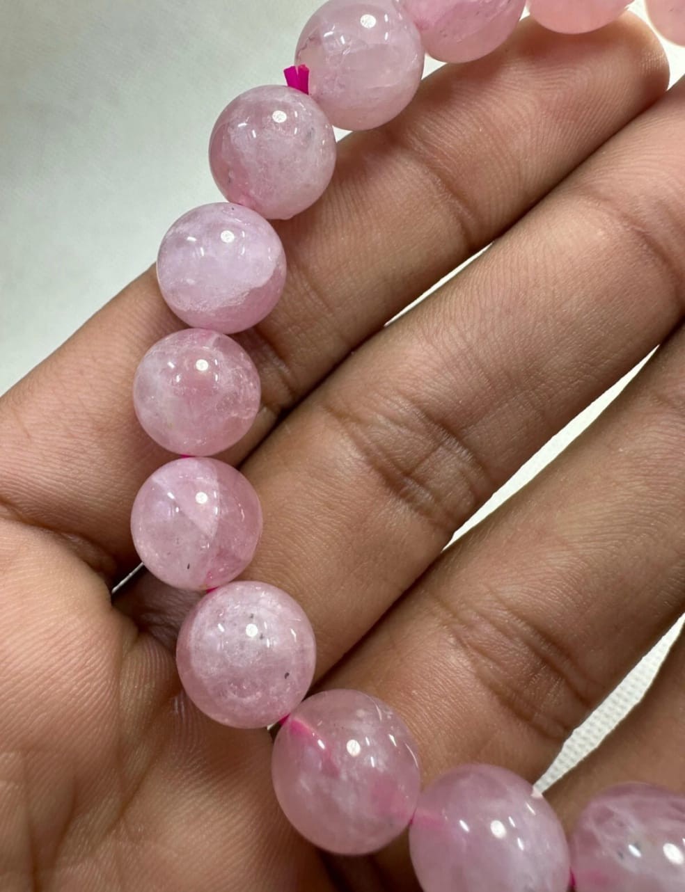 Top Quality Gemstone Rose Quartz Stretchable Bracelet Handmade