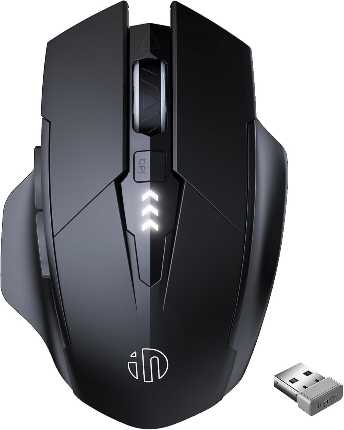 Raton Mouse Inalambrico Ordenador Computadora PC Recargable 400mAh Ergonomico