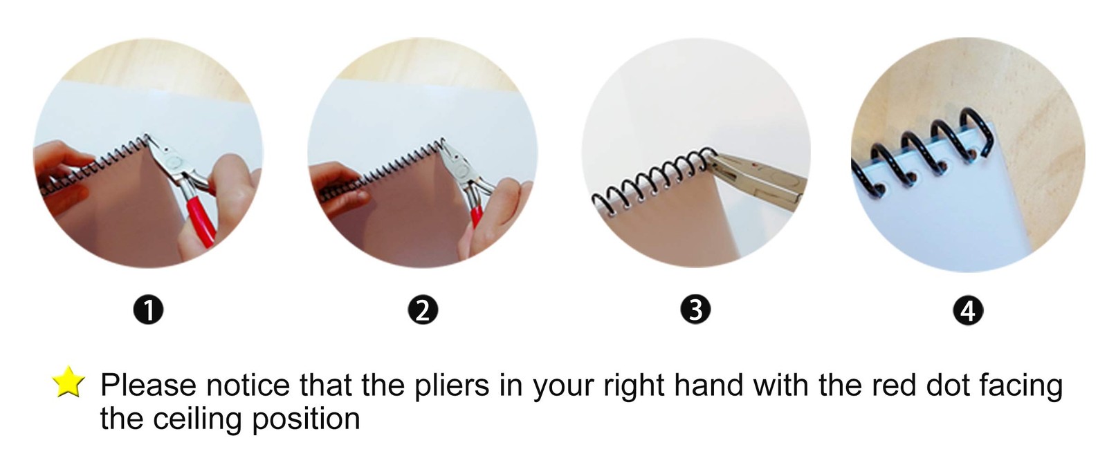 Crimper Tool for Plastic Spiral Binding Coils – Easy Cut & Crimp Prevent Coil...