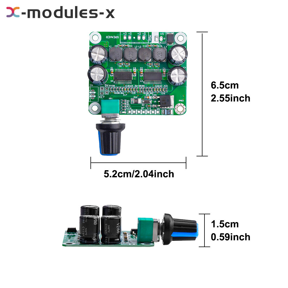 30W Bluetooth TPA3110 Digital Stereo Class D Power Amplifier Board Module DIY