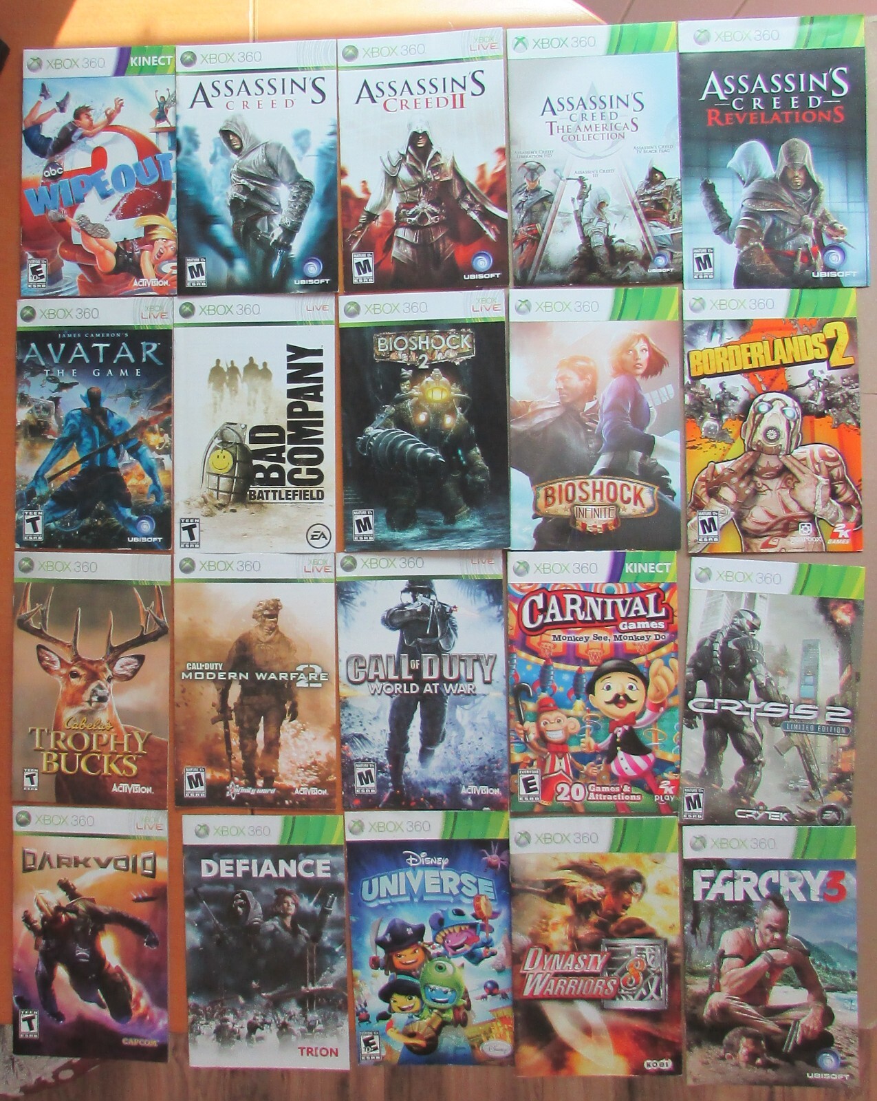 XBOX 360 instruction manuals Microsoft XBOX360 - you pick - free shipping!