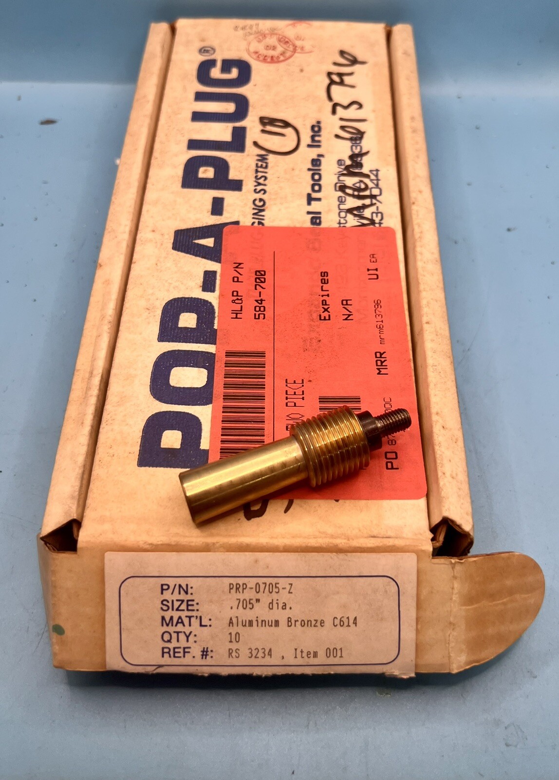 EXPANDO SEAL TOOLS PRP-0705-Z POP-A-PLUG KIT 0.705in DIA 🔥BOX OF 10🔥SHIPS FREE