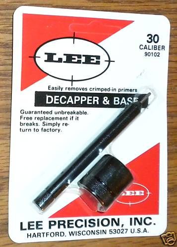 Lee Decapper and Base 30 Cal # 90102 New!