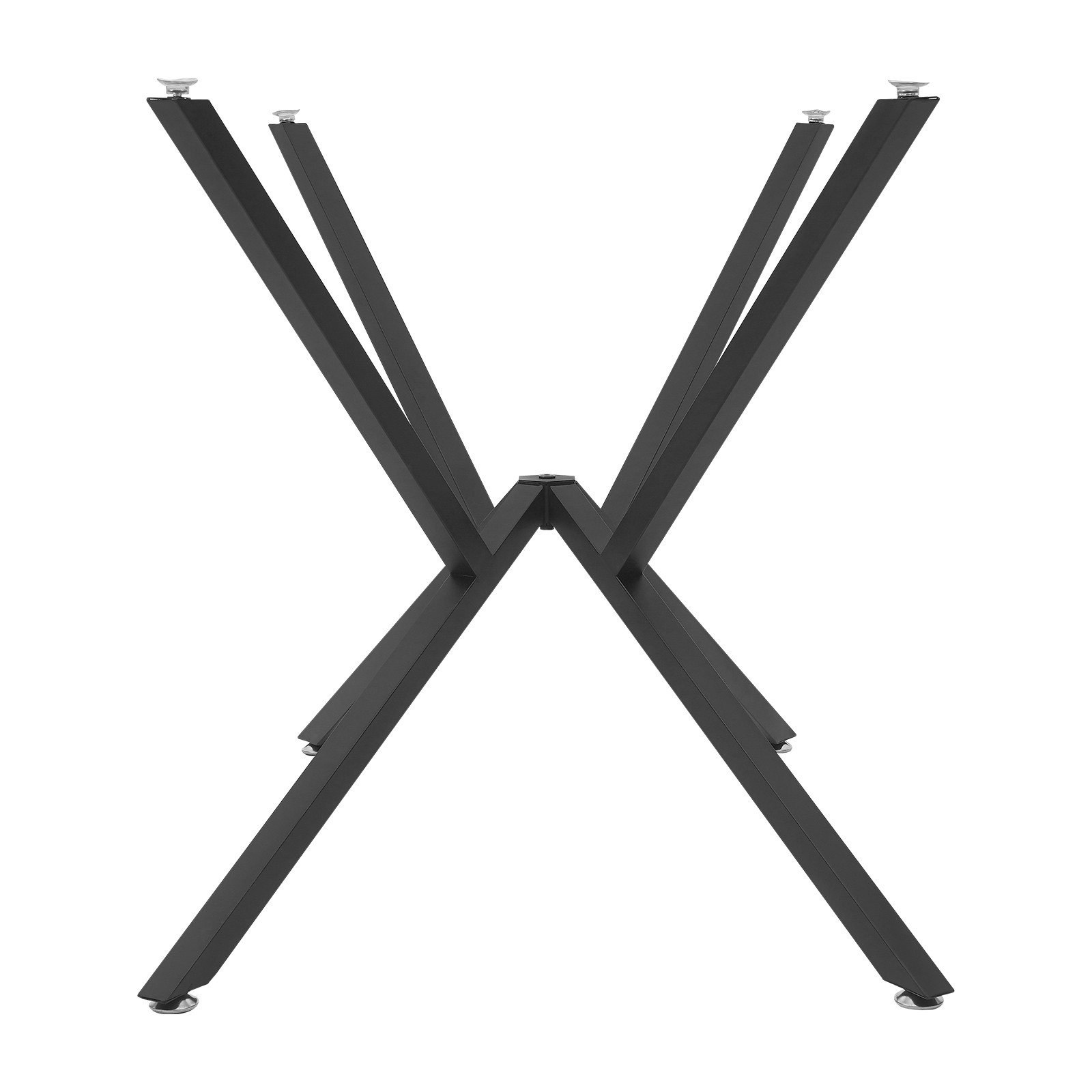 1 Set Metal Table Legs, Table Crossed-leg, Modern Table Legs W/5* Foot Pads