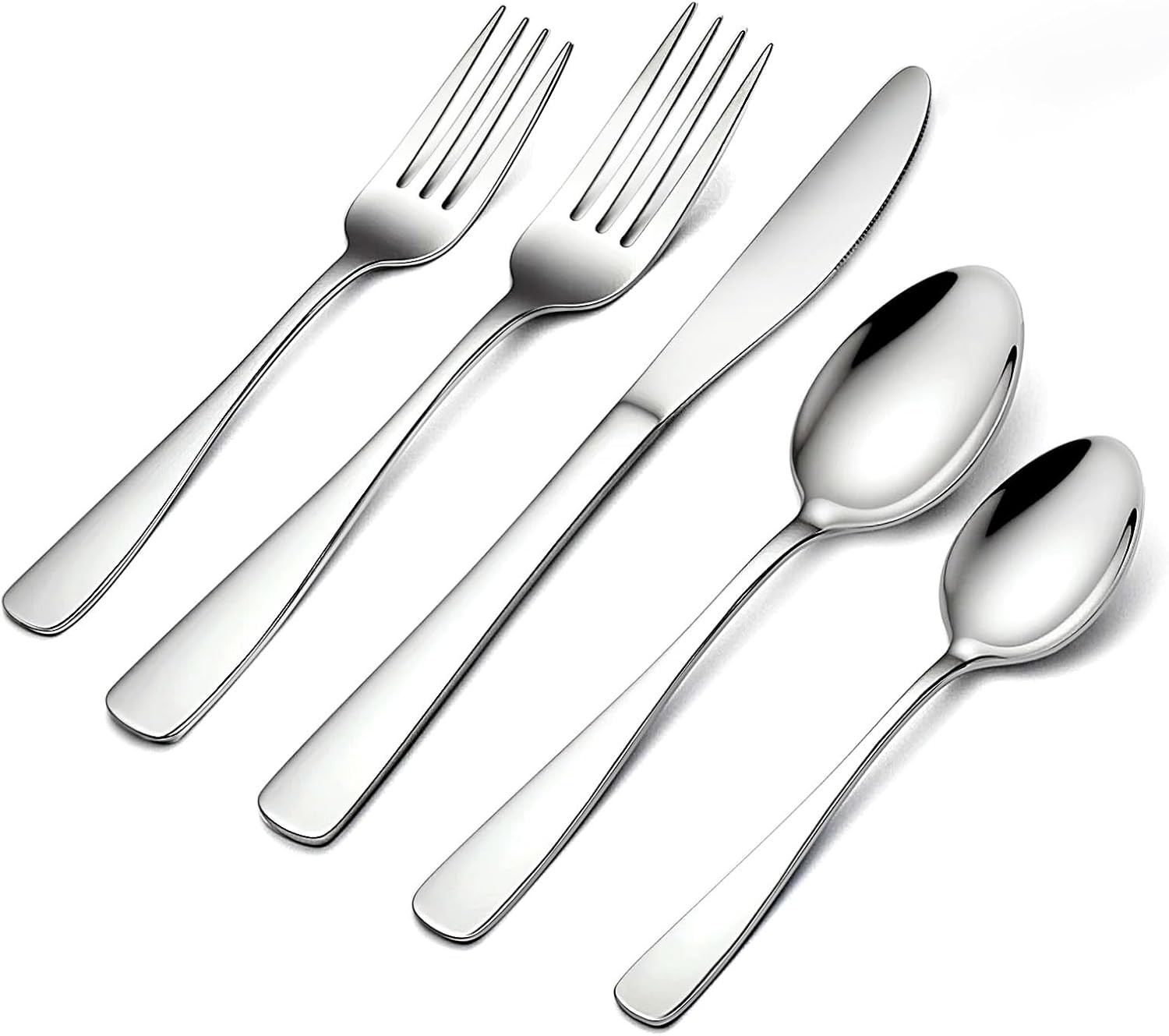 20 Piece Stainless Steel Silverware Set Flatware Cutlery Service for 4