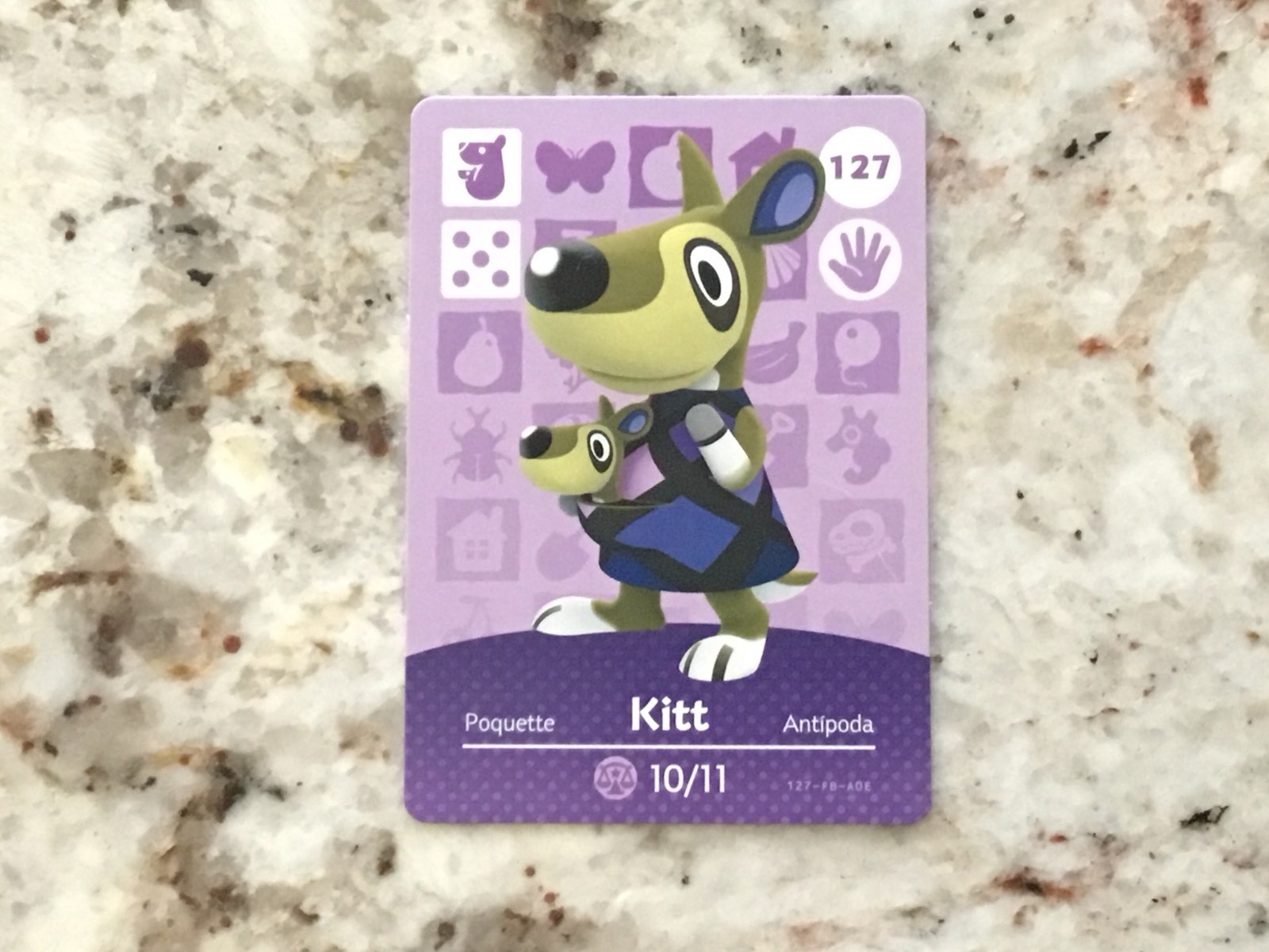 KITT #127 Animal Crossing Amiibo Authentic Nintendo Mint Card From Series 2