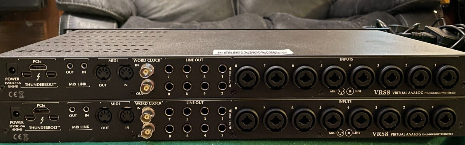2x Slate Digital VRS8, Thunderbolt Audio Interfaces