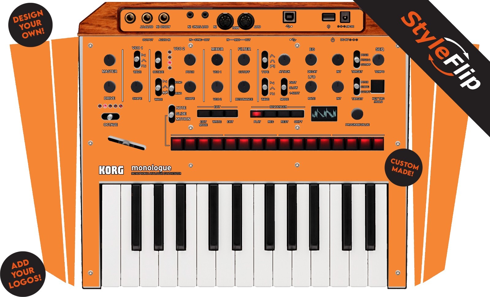 Korg Monologue Skin | Custom Design | Protective Decal | StyleFlip Skins