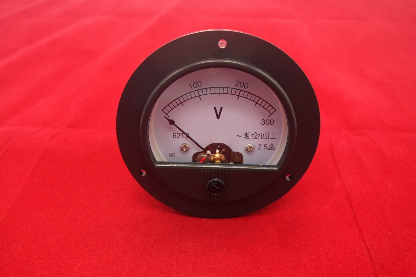 Round Analog Voltmeter Voltage Panel Meter Dia. 90mm directly Connect AC 0-300V