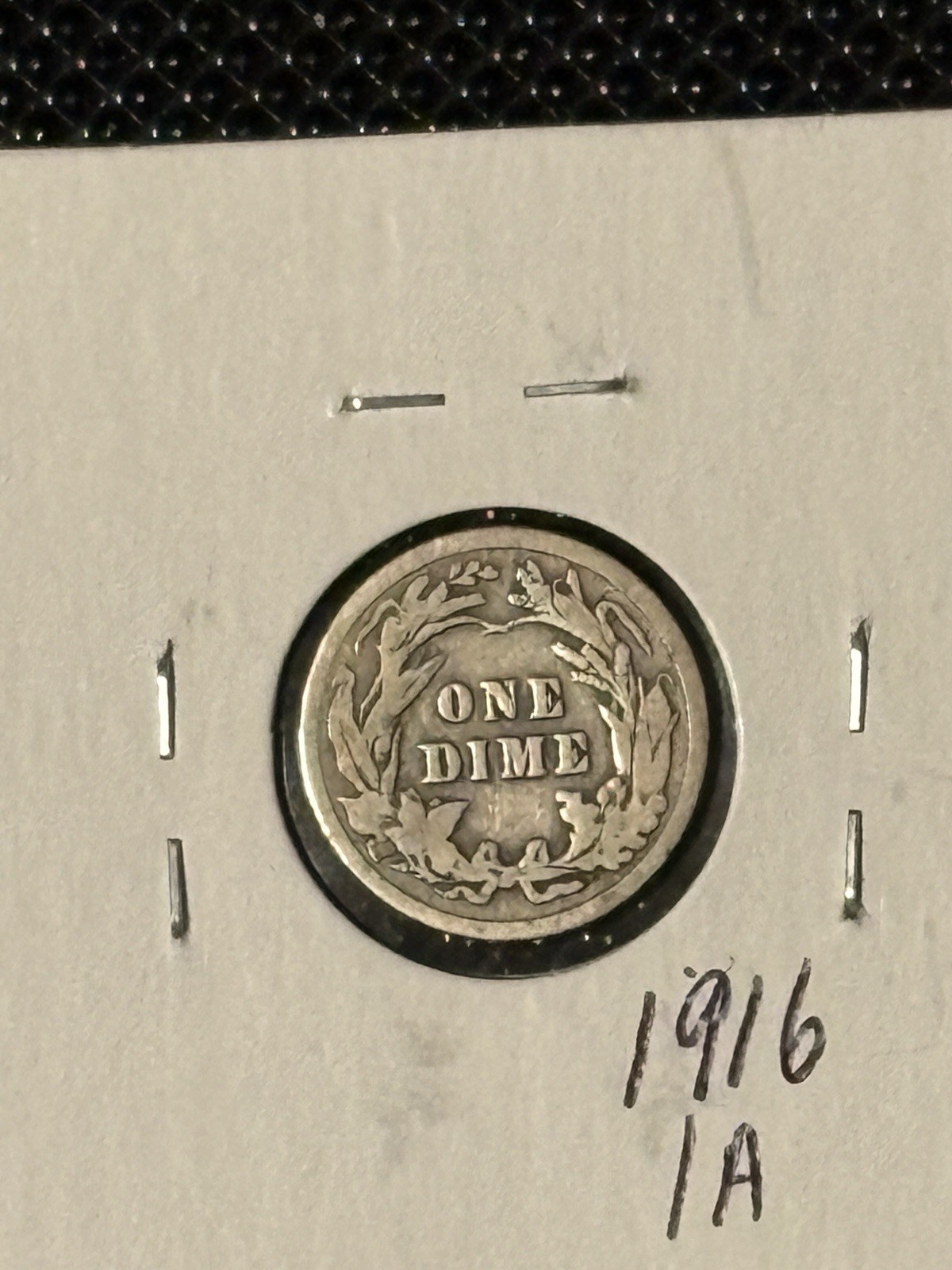 1916 Barber Dime Item-1A