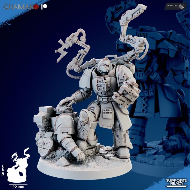 Medicinae Miles - Sci-Fi Wargaming Medic Miniature Pre-Assembled Unpainted