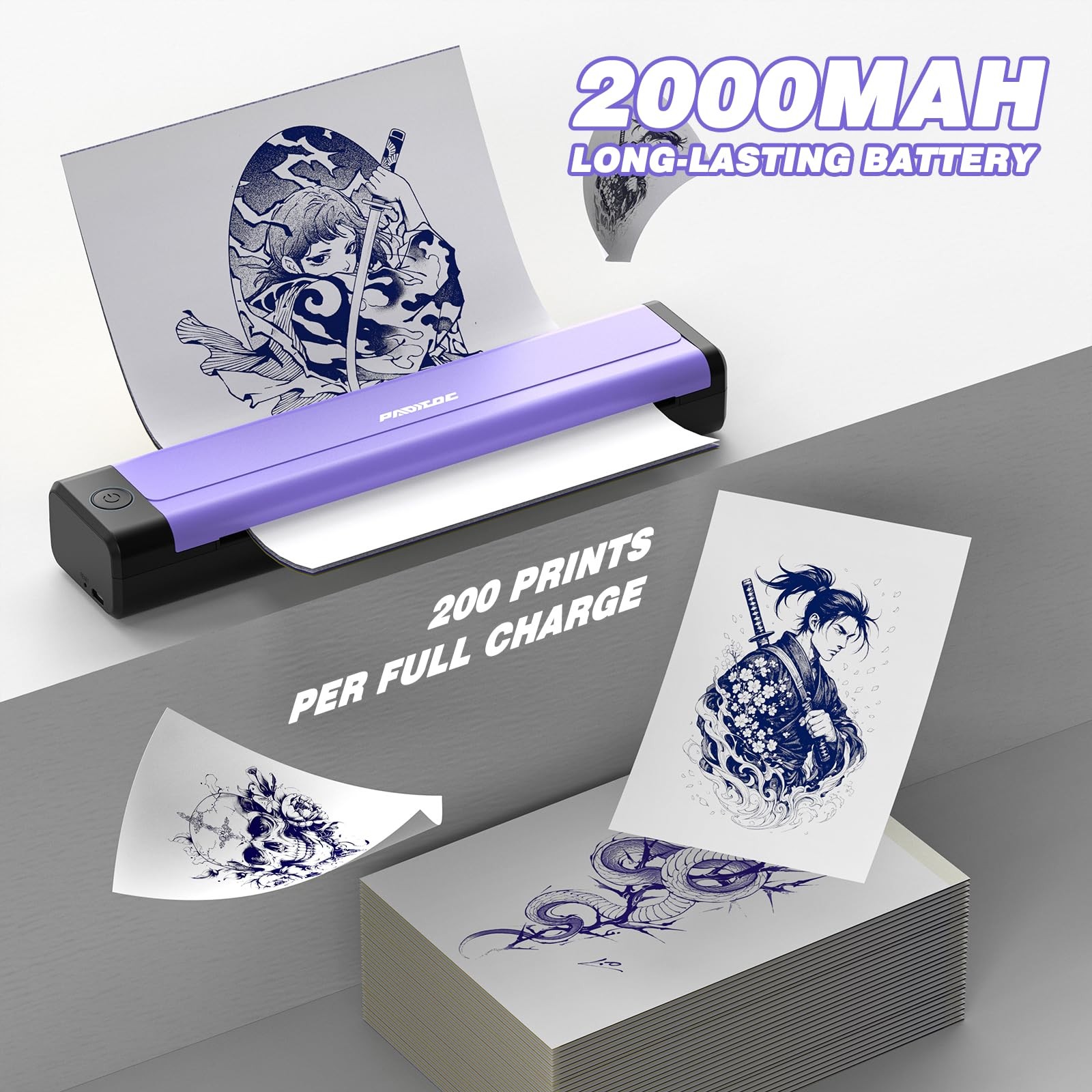 Padieoe Tattoo Stencil Printer 10Pcs - - Printer