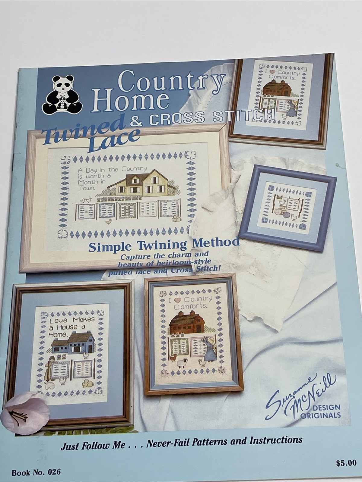 Suzanne McNeill Country Home Twined Lace & Cross Stitch Pattern