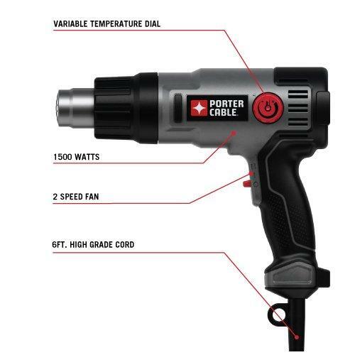 PORTER-CABLE Heat Gun, 1500-Watt (PC1500HG)