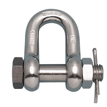 STAINLESS BOLT CHAIN SHACKLE FS 1", 316-NM MADE IN USA