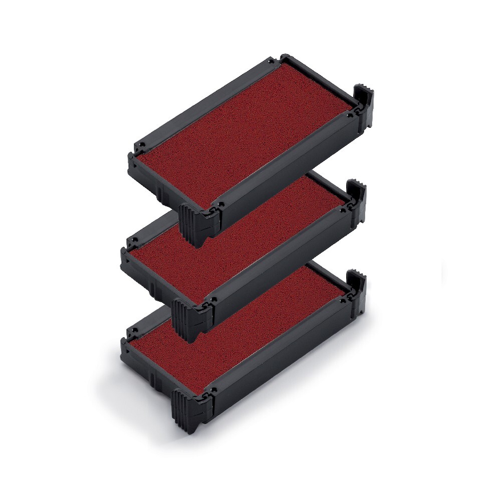 Trodat Printy 4911 Replacement Ink Pad Red Ink Package of 3