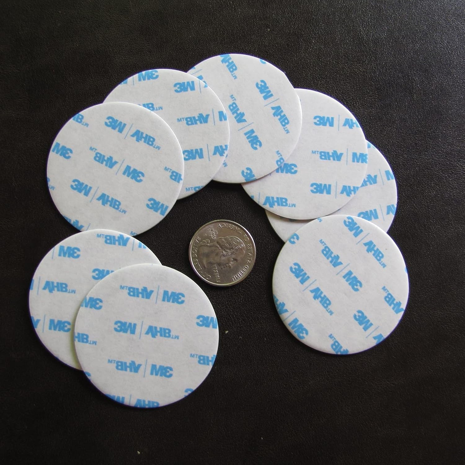 eQualle 8-Pack 2" Round Double-Sided Adhesive Dots Strong Hold Sticky Pads