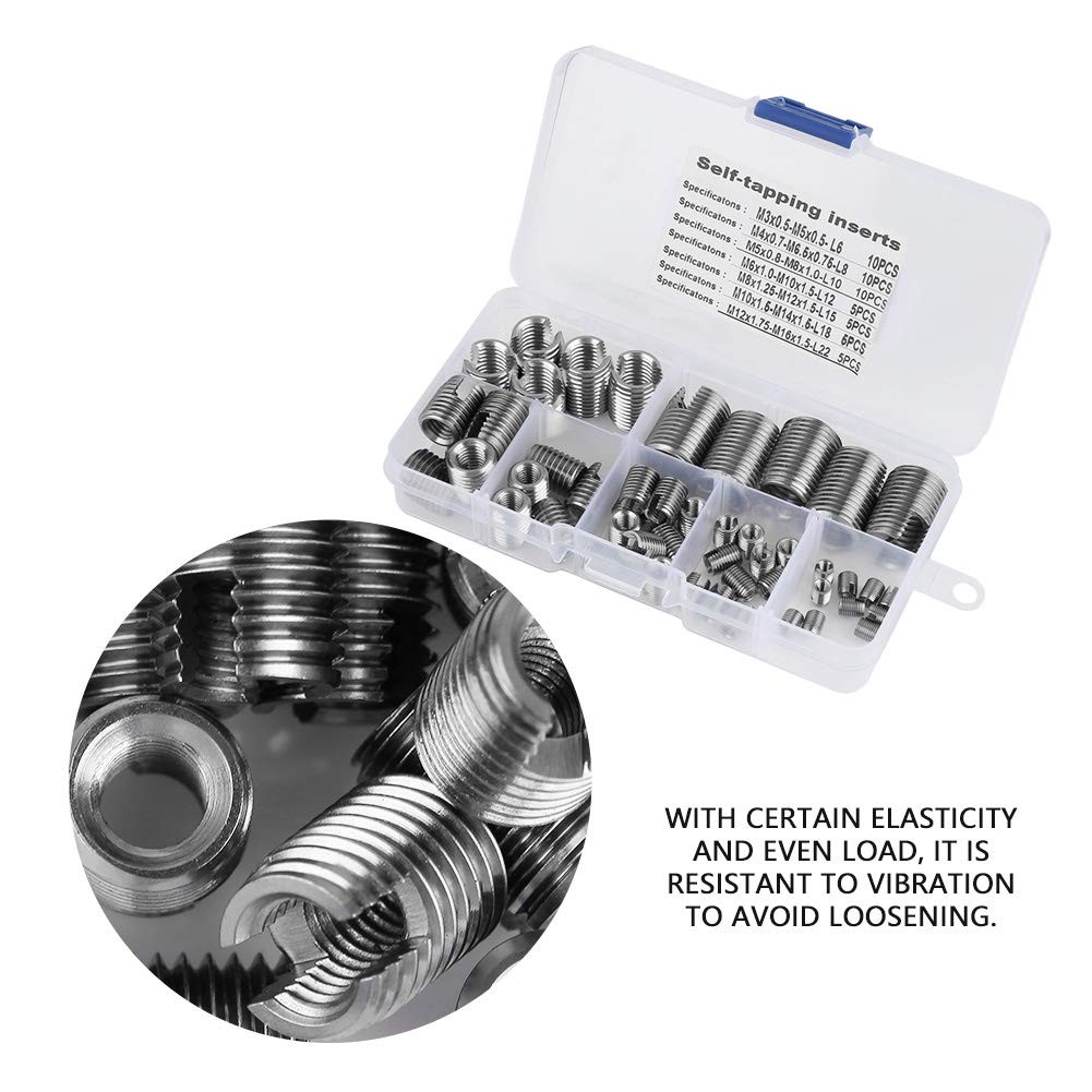 50Pcs Stainless Steel Inner Thread Self Tapping Normal, default