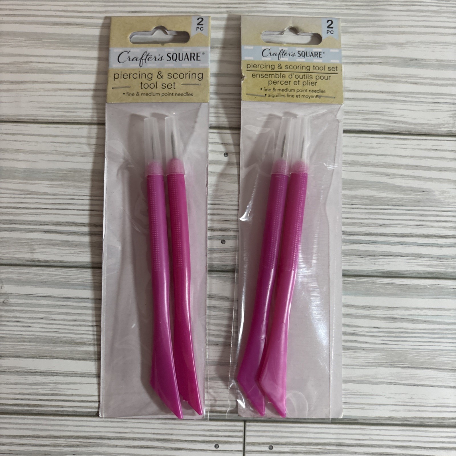New Set Of 2 X 2 Pcs Crafter's Square Piercing & Scoring tool set