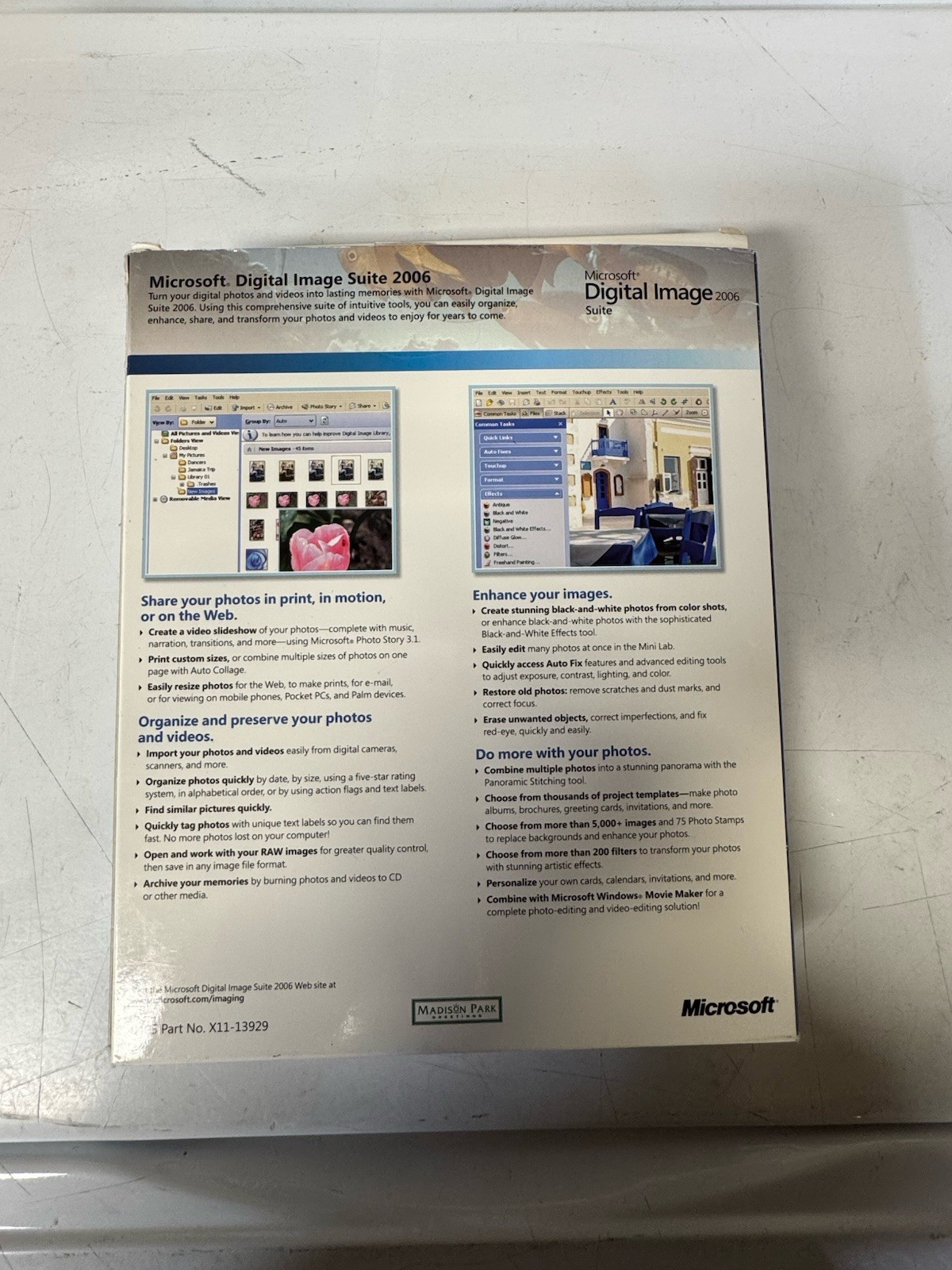 Microsoft Digital Image Suite 2006 For Windows Open Box