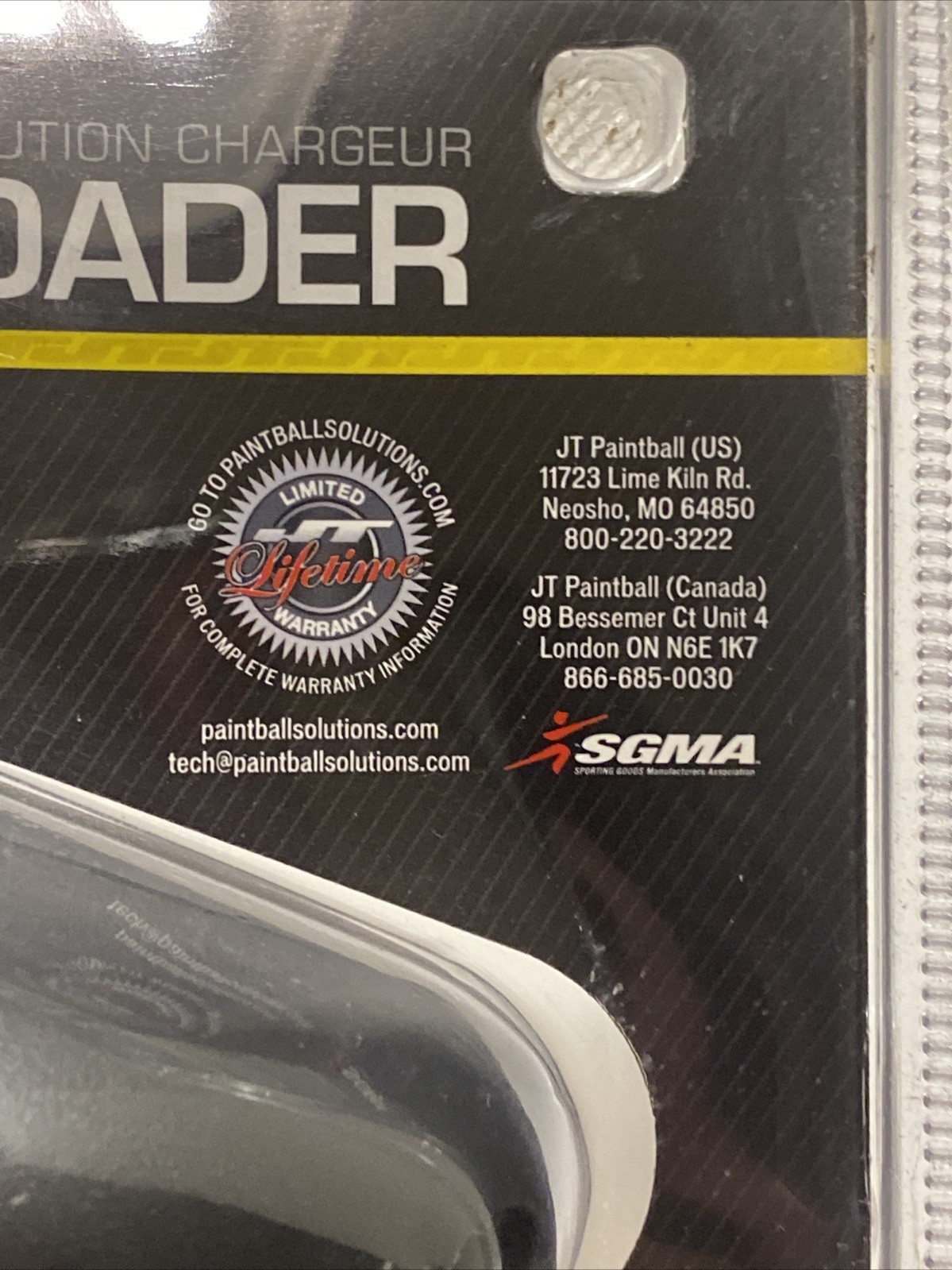 JT Revolution Electronic Paintball Loader Black
