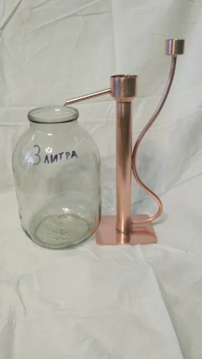 Handmade copper parrot for distillation. new