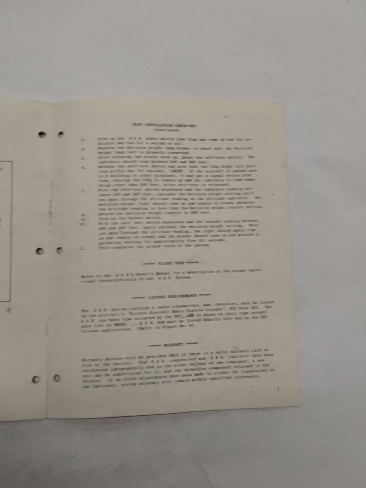 IFD GAR Ground Avoidance Radar Preliminary Installation Manual May 1969-Original