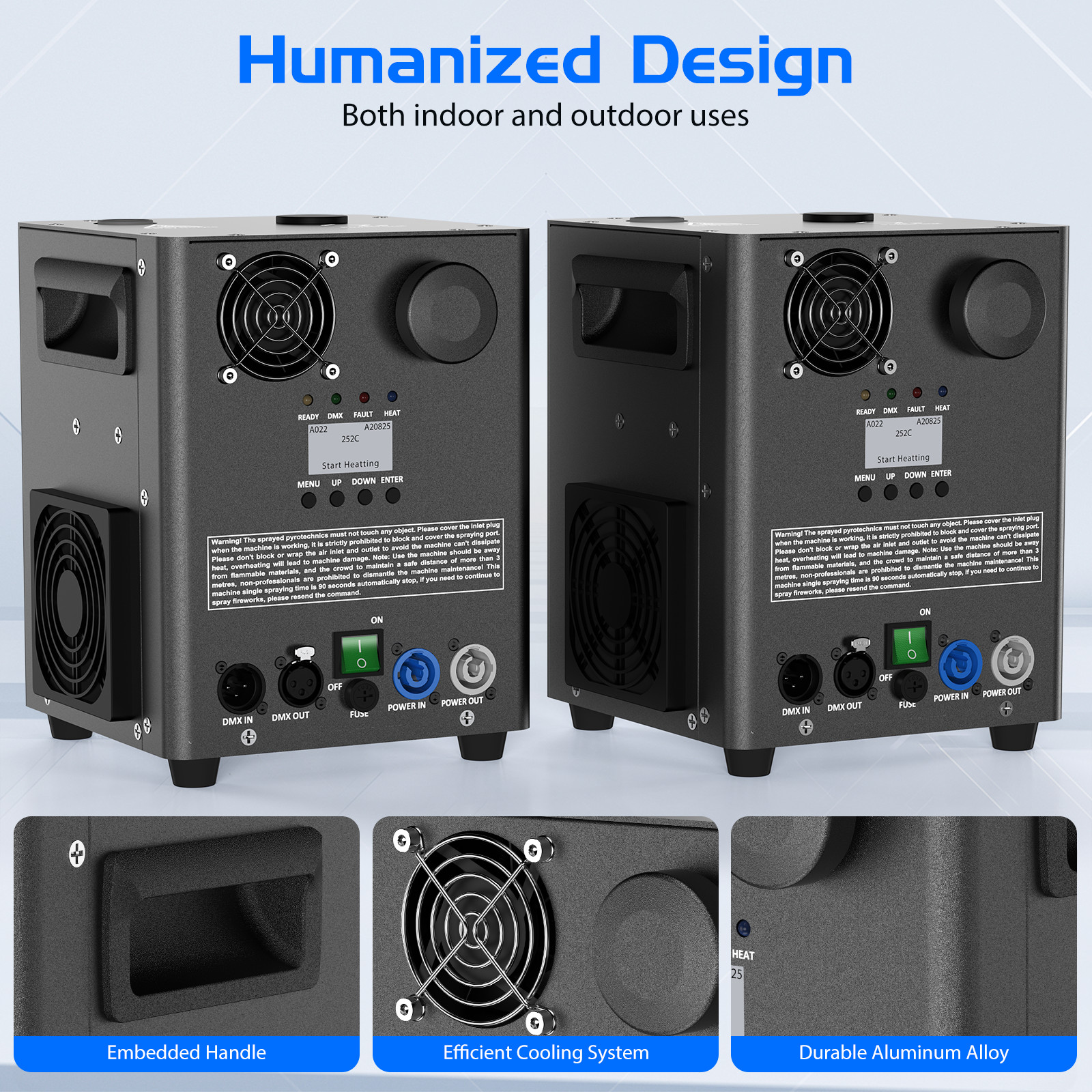 1200W Cold Spark Machine Stage Effect DMX Firework DJ Event Party Wedding NEW