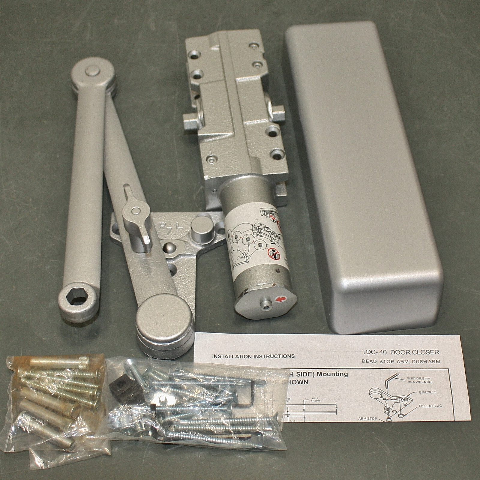 Townsteel Manual Hydraulic Door Closer TDC 40-DA-AL, Delayed Action, Grade 1