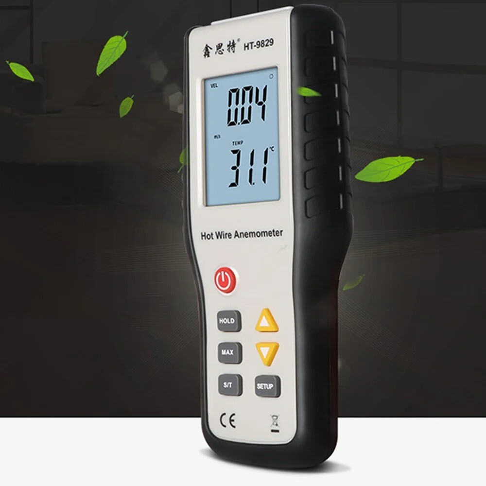 HT-9829 High-precision Handheld Digital Thermal Anemometer Hot Wire Anemometers