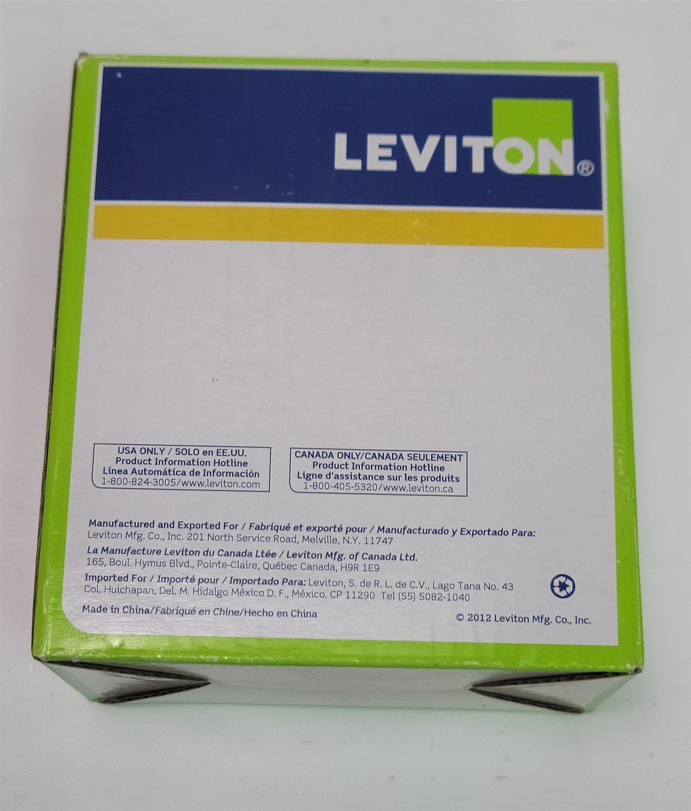 Leviton OSFHS-ITW White PIR Occupancy Sensor High Bay Surface/Flush Mount